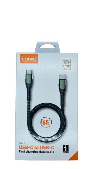 LDNIO LC101 Usb-C To Usb-C Data Cable 65W